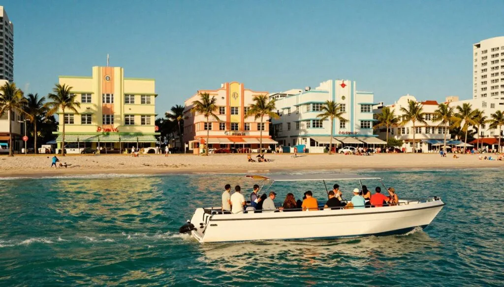 Chiitiko chinonakidza chinotora rwendo rwechikepe chekuona nzvimbo paMiami Beach, chinoratidza mvura yakachena yebhuruu ichipenya pasi pezuva regoridhe. Kumberi, chikepe chakanaka chakazara nevashanyi, vamwe vakapfeka zvipfeko zvezhizha zvisina kujairika, chinonakidzwa nemaonero akanaka. Pasi pevhu pane dhizaini yeArt Deco yeSouth Beach, ine zvivakwa zvine mavara zvakatevedza mahombekombe. Kumashure, mafungu akapfava anoyerera akananga kugungwa rine jecha, rakagadzirwa nemiti yemichindwe ichizunguzika nemhepo uye denga rebhuruu rakajeka. Mufananidzo wacho wakazadzwa nechiedza chinodziya, chinosimbisa mamiriro ekunze ane hupenyu uye kupenya kweMiami Beach. Magadzirirwo akanyatsotsanangurwa anowedzera mufananidzo, wakagadzirwa neresolution inoshamisa ye8k kuti uite kuti chinhu chega chega chive mupenyu. Chiitiko chinonakidza chinotora rwendo rwechikepe chekuona nzvimbo paMiami Beach, chinoratidza mvura yakachena yebhuruu ichipenya pasi pezuva regoridhe. Kumberi, chikepe chakanaka chakazara nevashanyi, vamwe vakapfeka zvipfeko zvezhizha zvisina kujairika, chinonakidzwa nemaonero akanaka. Pasi pevhu pane dhizaini yeArt Deco yeSouth Beach, ine zvivakwa zvine mavara zvakatevedza mahombekombe. Kumashure, mafungu akapfava anoyerera akananga kugungwa rine jecha, rakagadzirwa nemiti yemichindwe ichizunguzika nemhepo uye denga rebhuruu rakajeka. Mufananidzo wacho wakazadzwa nechiedza chinodziya, chinosimbisa mamiriro ekunze ane hupenyu uye kupenya kweMiami Beach. Magadzirirwo akanyatsotsanangurwa anowedzera mufananidzo, wakagadzirwa neresolution inoshamisa ye8k kuti uite kuti chinhu chega chega chive mupenyu.